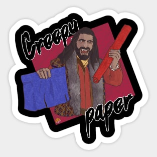 Creepy paper! Sticker